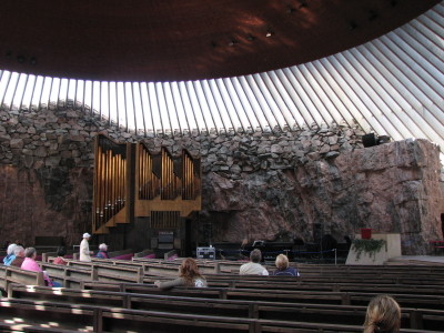 Inside the church